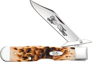 Case Cutlery Cheetah Cub 611 1/2L - Amber Bone