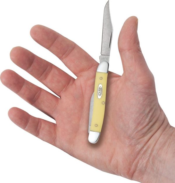 Case Cutlery Pen Knife - Yellow Synthetic