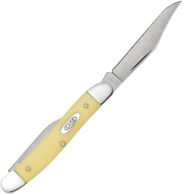 Case Cutlery Pen Knife - Yellow Synthetic