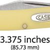 Case Cutlery Pen Knife - Yellow Synthetic