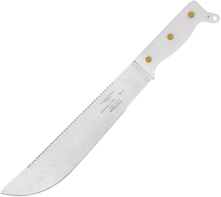 Case Cutlery M1 Model Machete 17" Sawback Stainless White Handle