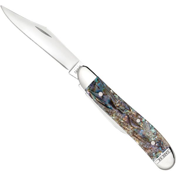 Case Cutlery Peanut Abalone Mirror Finish Stainless