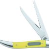 Case Cutlery Fish Knife Yellow Synthetic