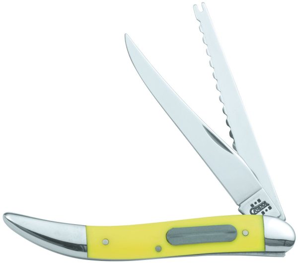 Case Cutlery Fish Knife Yellow Synthetic