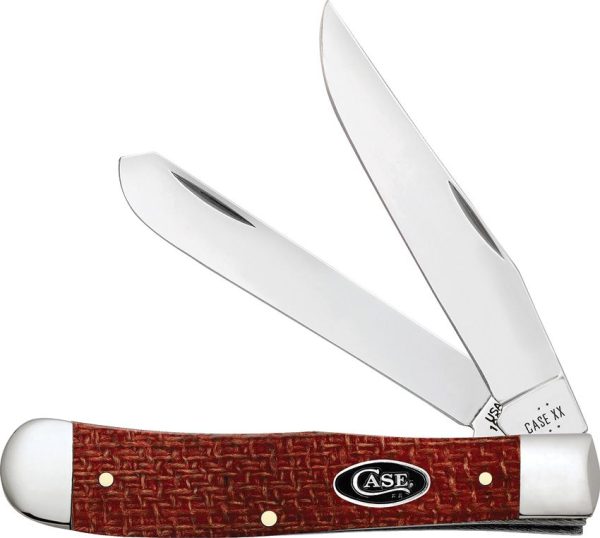 CA12270.jpg Case Cutlery Trapper Carbon Steel Dark Red Burlap