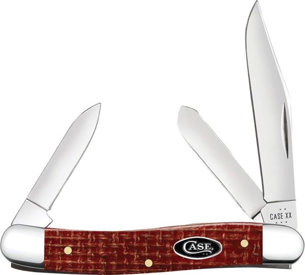 Case Cutlery Medium Stockman Carbon Steel Dark Red