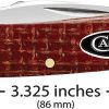 Case Cutlery Medium Stockman Carbon Steel Dark Red