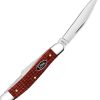 Case Cutlery Medium Stockman Carbon Steel Dark Red