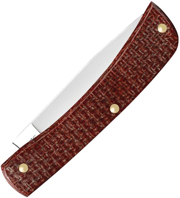 Case Cutlery Sod Buster Jr Micarta Skinner - Red