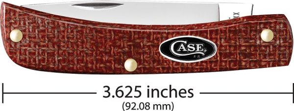 Case Cutlery Sod Buster Jr Micarta Skinner - Red