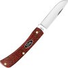 Case Cutlery Sod Buster Jr Micarta Skinner - Red