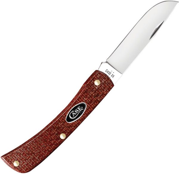 Case Cutlery Sod Buster Jr Micarta Skinner - Red