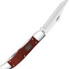 Case Cutlery Folding Hunter Dark Red Micarta - Dual Blade