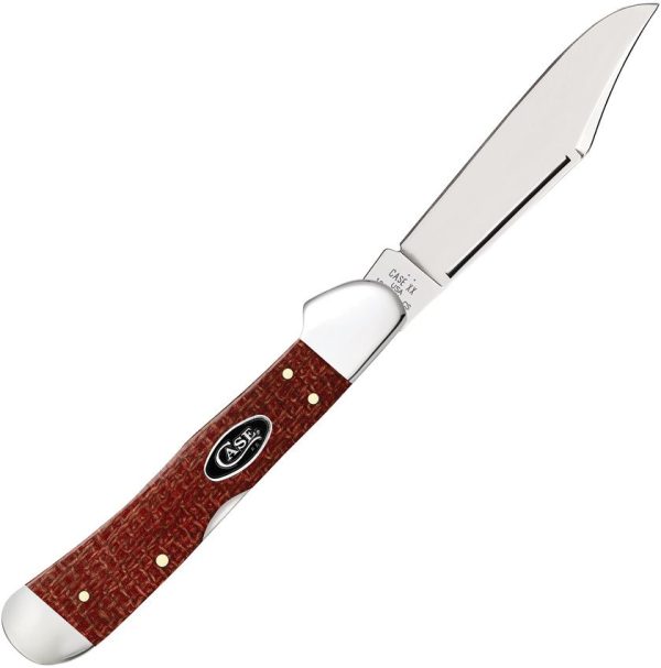 Case Cutlery Copperlock Dark Red Burlap - Locking Clip