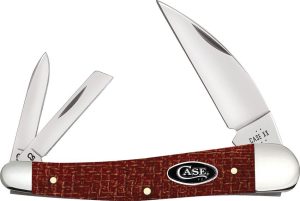 Case Cutlery Seahorse Whittler Red Burlap - Three Blade