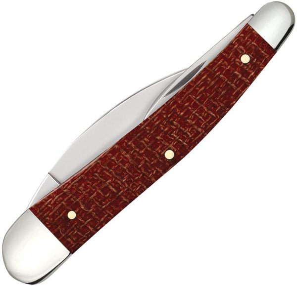 Case Cutlery Seahorse Whittler Red Burlap - Three Blade