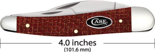 Case Cutlery Seahorse Whittler Red Burlap - Three Blade