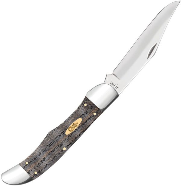 Case Cutlery Folding Hunter Black Curly Oak Stainless