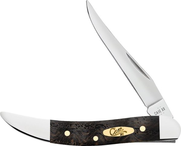 Case Cutlery Small Toothpick Black Curly Oak Knife
