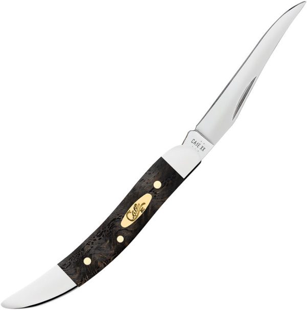 Case Cutlery Small Toothpick Black Curly Oak Knife