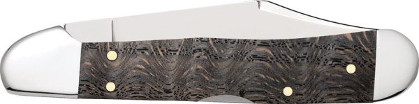 Case Cutlery Mini Copperlock Black Curly Oak Lockback