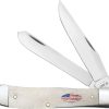 Case Cutlery Trapper Carbon Steel Natural Bone Folding