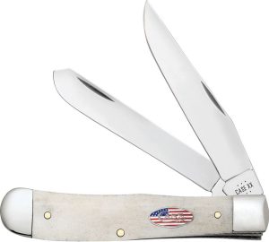 Case Cutlery Trapper Carbon Steel Natural Bone Folding