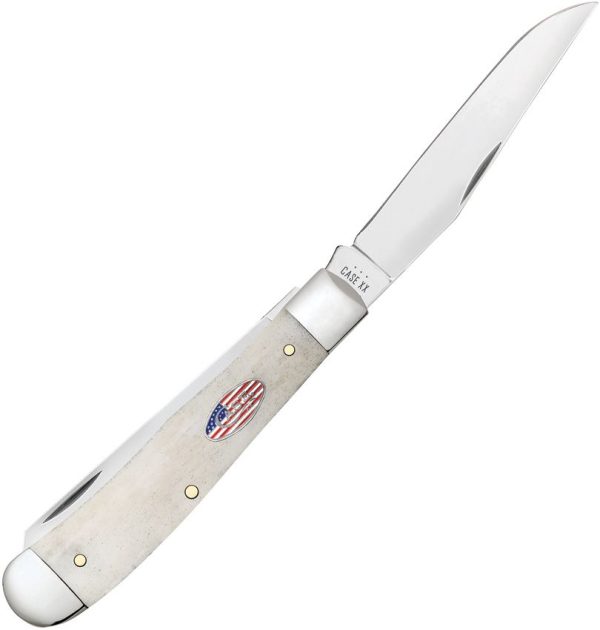 Case Cutlery Trapper Carbon Steel Natural Bone Folding