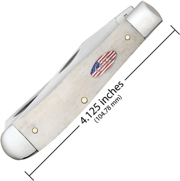 Case Cutlery Trapper Carbon Steel Natural Bone Folding