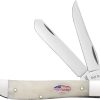 Case Cutlery Mini Trapper Carbon Steel Natural Bone