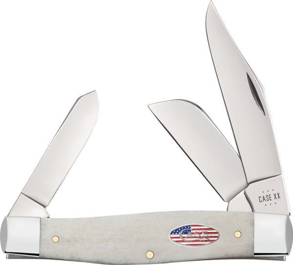 Case Cutlery Lg Stockman Natural Bone Trapper