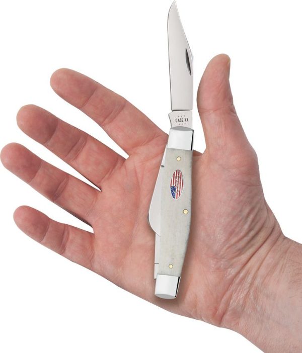 Case Cutlery Lg Stockman Natural Bone Trapper