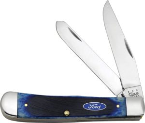 CA14301.jpg Case Cutlery Ford Trapper Blue Sawcut Bone