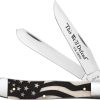 Case Cutlery U.S. Army Trapper Bone - Flag