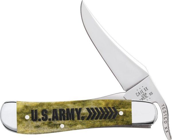 Case Cutlery U.S. Army Russlock - Green Bone