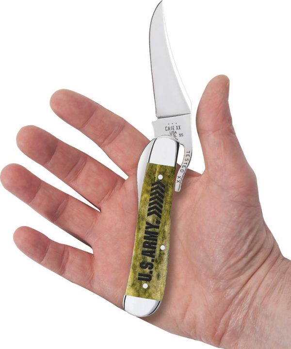 Case Cutlery U.S. Army Russlock - Green Bone