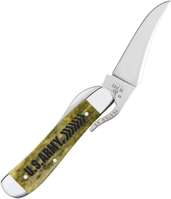 Case Cutlery U.S. Army Russlock - Green Bone