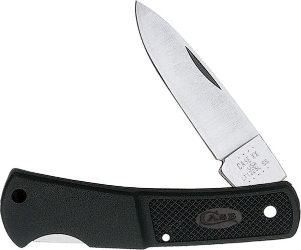 Case Cutlery Caliber Lockback Folding Knife 2" Stainless Blade Black