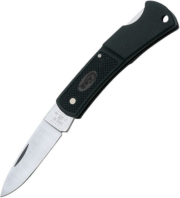Case Cutlery Caliber Lockback Folding Knife 2" Stainless Blade Black