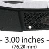 Case Cutlery Caliber Lockback Folding Knife 2" Stainless Blade Black
