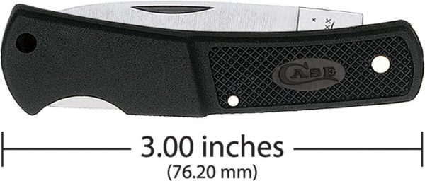 Case Cutlery Caliber Lockback Folding Knife 2" Stainless Blade Black