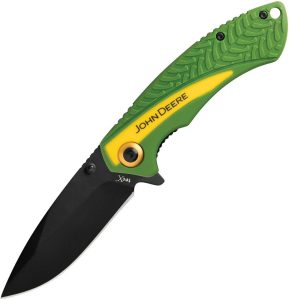 Case Cutlery John Deere Tec X Linerlock - Yellow Green Nylon