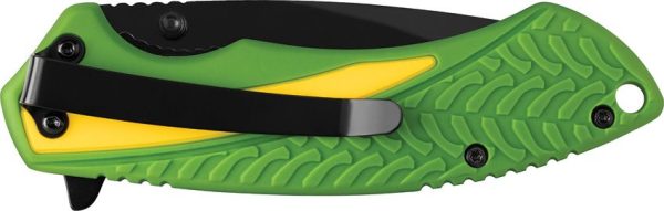 Case Cutlery John Deere Tec X Linerlock - Yellow Green Nylon