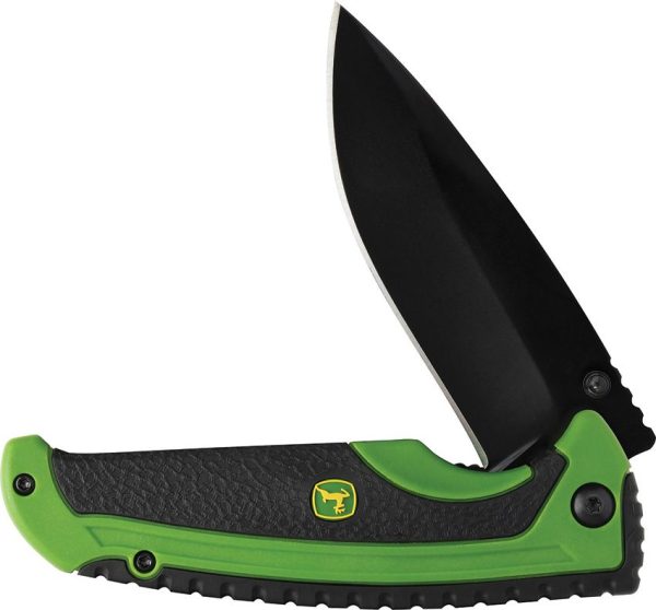 Case Cutlery John Deere Tec X Linerlock - Black Rubber Inlay