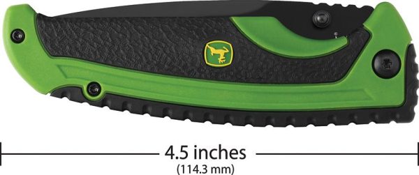 Case Cutlery John Deere Tec X Linerlock - Black Rubber Inlay