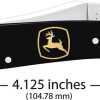 Case Cutlery John Deere Russlock - Black Synthetic Handle