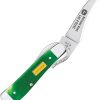 Case Cutlery John Deere Russlock Green Bone