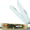 Case Cutlery Trapper Amber Bone