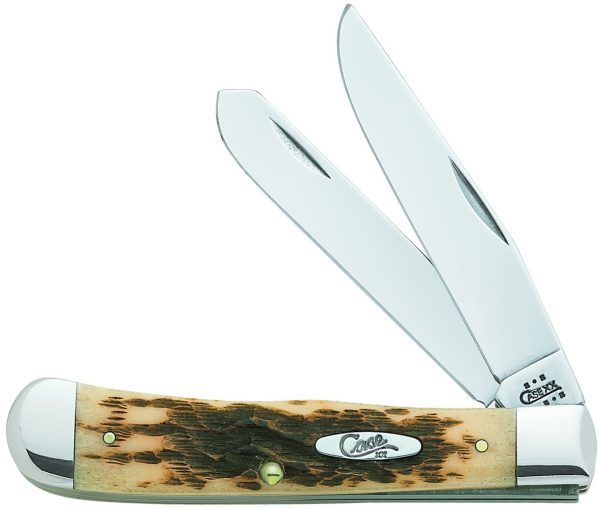 Case Cutlery Trapper Amber Bone
