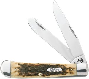 Case Cutlery Trapper Amber Bone Stainless